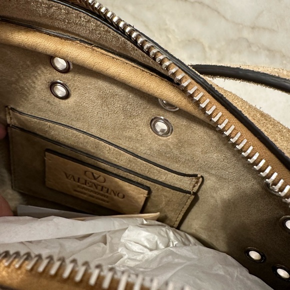 Valentino Garavani Nellcote Suede Shoulder Bag - Picture 3 of 5